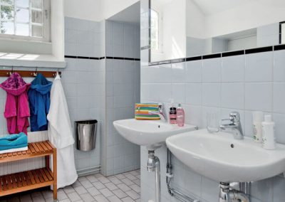 Delat badrum på Långholmens Vandrarhem