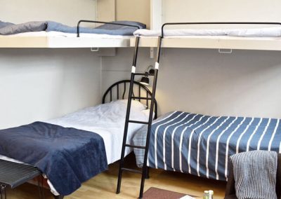 Vandrarhemscell med 4 bäddar på Långholmen