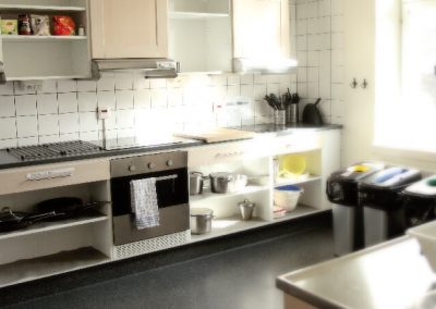 Gemensamt kök på Långholmens Vandrarhem