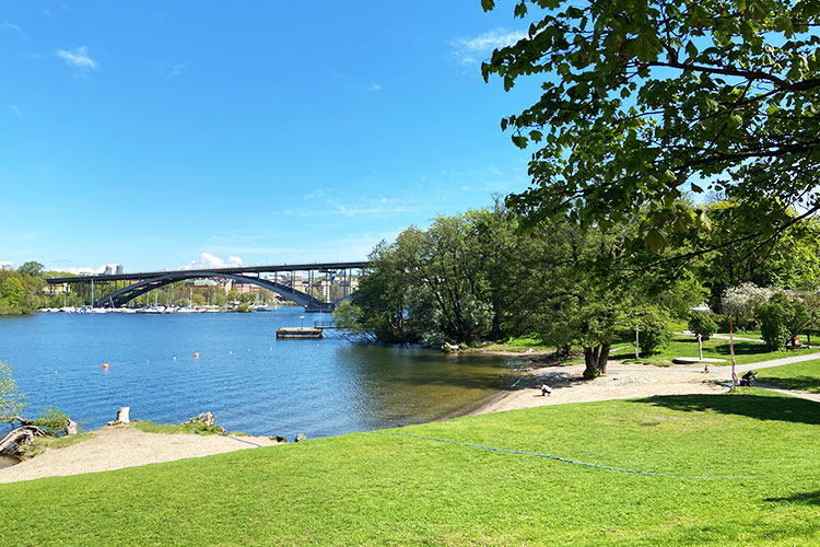 Långholmens strandbad badplats