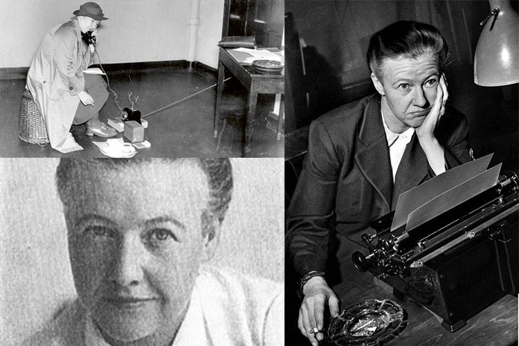 Kollage på Barbro "Bang" Alving