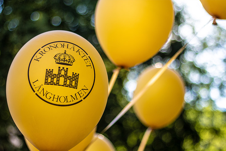 Festballonger på Långholmen