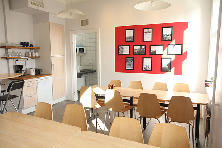 Gästkökets matsal i Långholmens vandrarhem