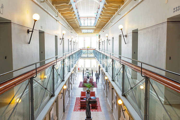 Fängelsekorridoren på Långholmen i Stockholm