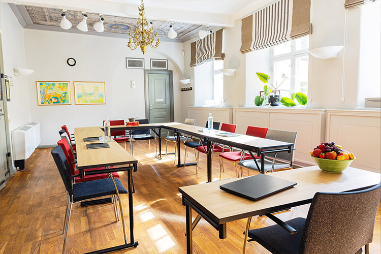 U-bord i konferensrum Bryggarsalen på Långholmen i Stockholm