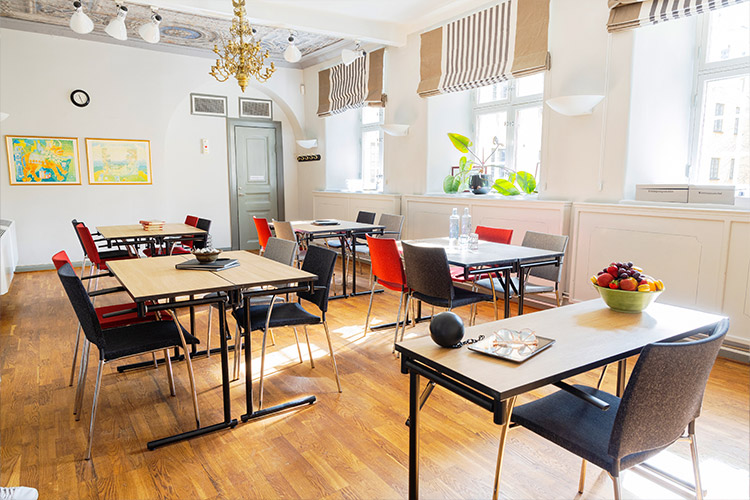 Öar i konferensrum Bryggarsalen på Långholmen i Stockholm