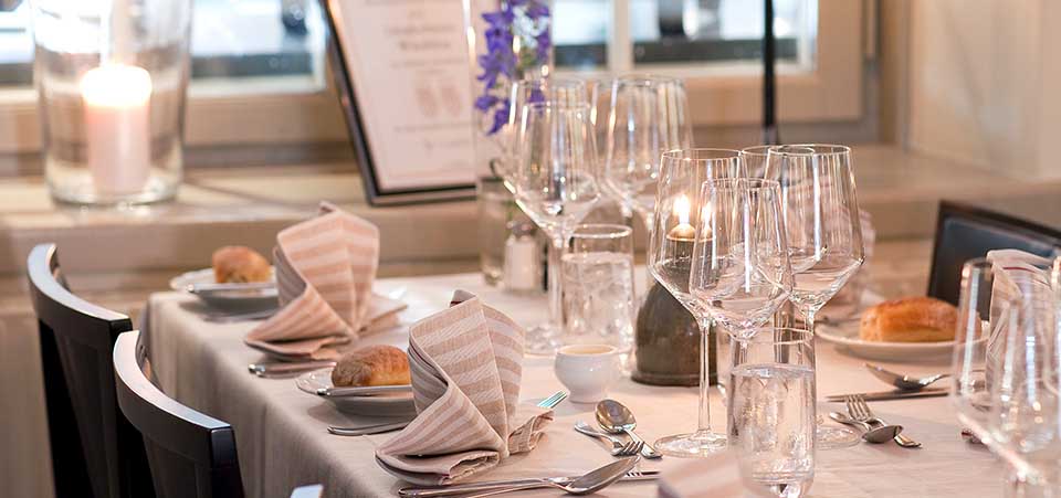 Dukning på Långholmens Wärdshus