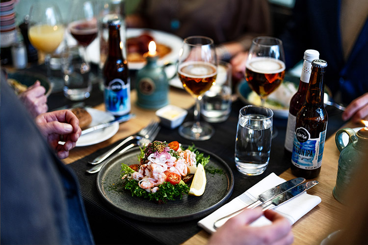 Dukat bord på Långholmens Wärdshus